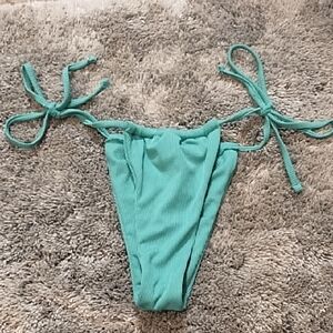 Chic Teal Bikini Bottom with Side Ties